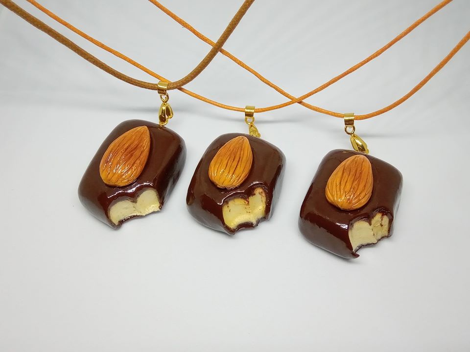 Almond Chocolate Pendant